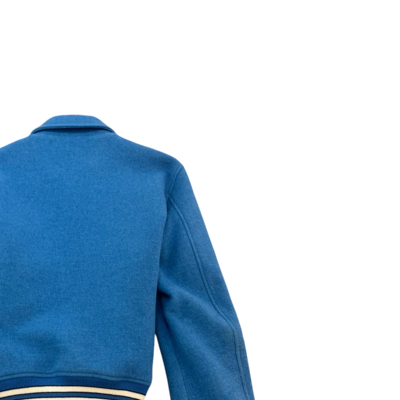 Men's Bones Varsity Jacket Blue Size IT 48 / M