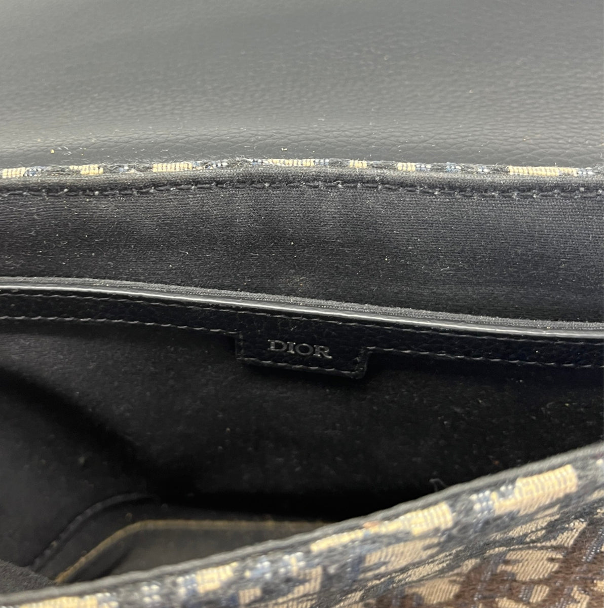 Men's Oblique Saddle Messenger Bag Beige - Photo 11