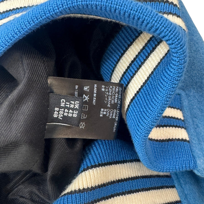 Men's Bones Varsity Jacket Blue Size IT 48 / M