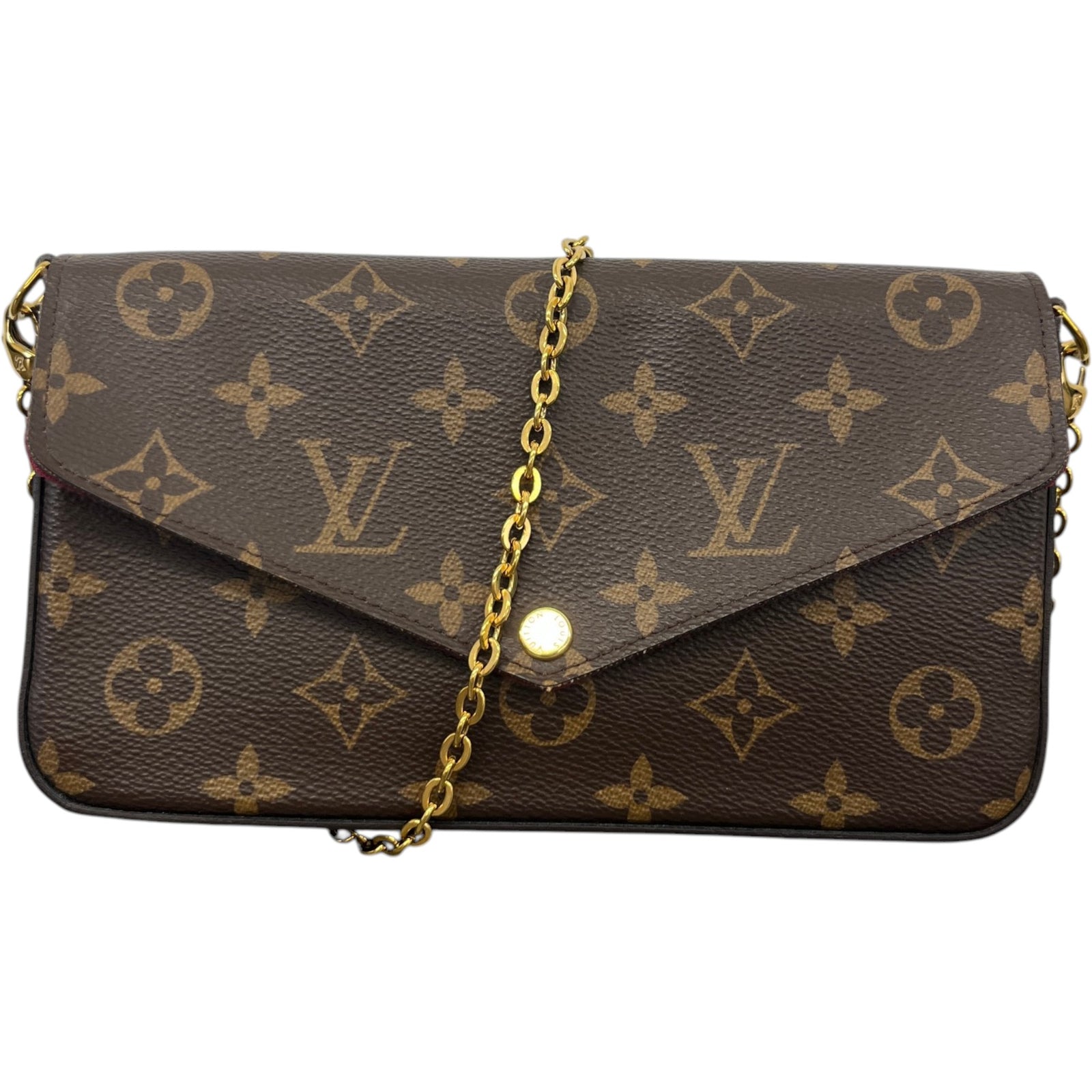 Women's Monogram Félicie Pochette Bag Brown - Photo 4