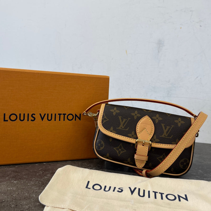 Women's Monogram Nano Diane Handbag Brown