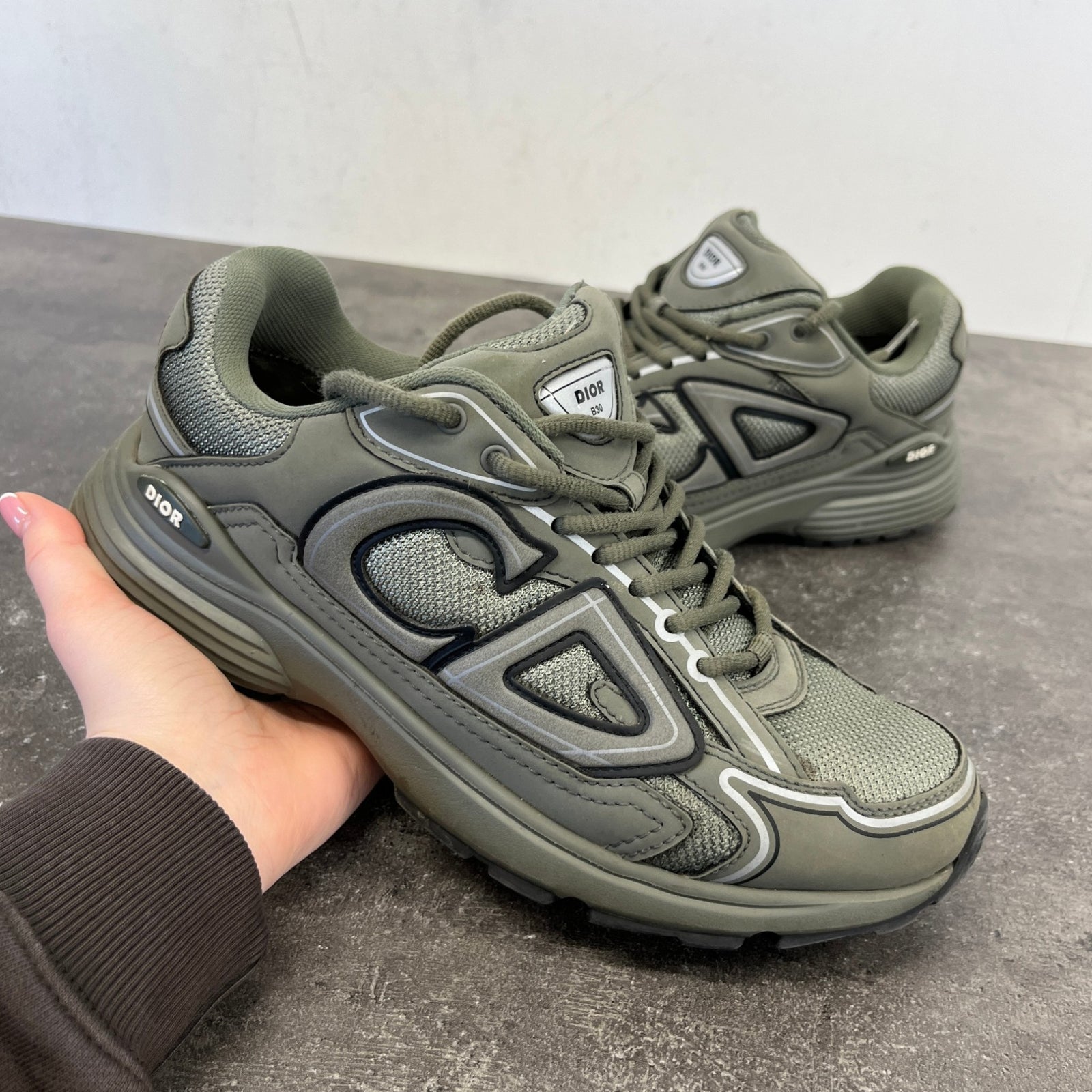 Men's B30 Low Trainers Khaki Size EU 40 / UK 6 - Photo 10