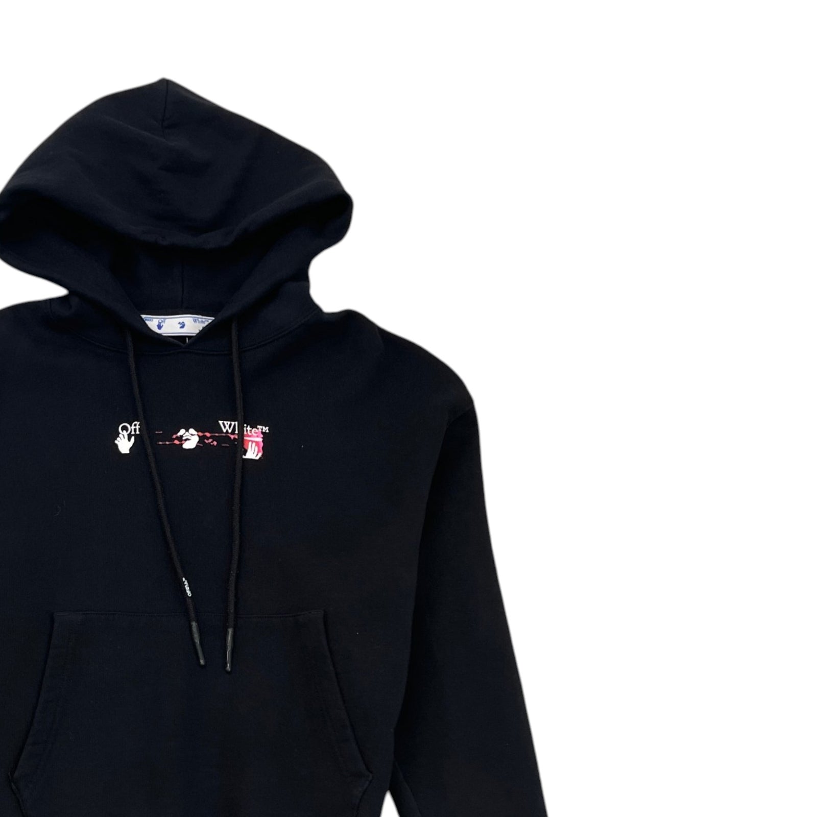 Men's Arrow Logo Hoodie Black Size S - Photo 3