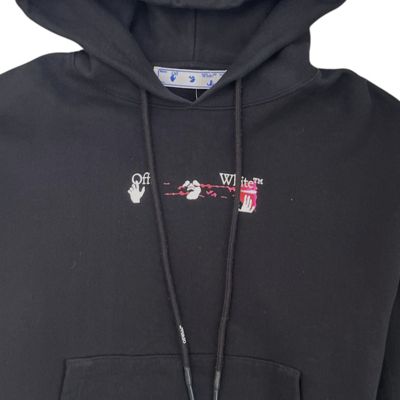 Men's Arrow Logo Hoodie Black Size S