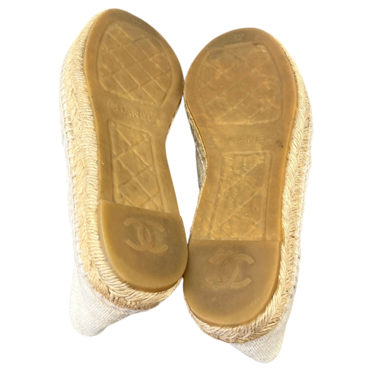 Women's CC Sequin Espadrilles Beige Size UK 6 / EU 39 - Photo 11