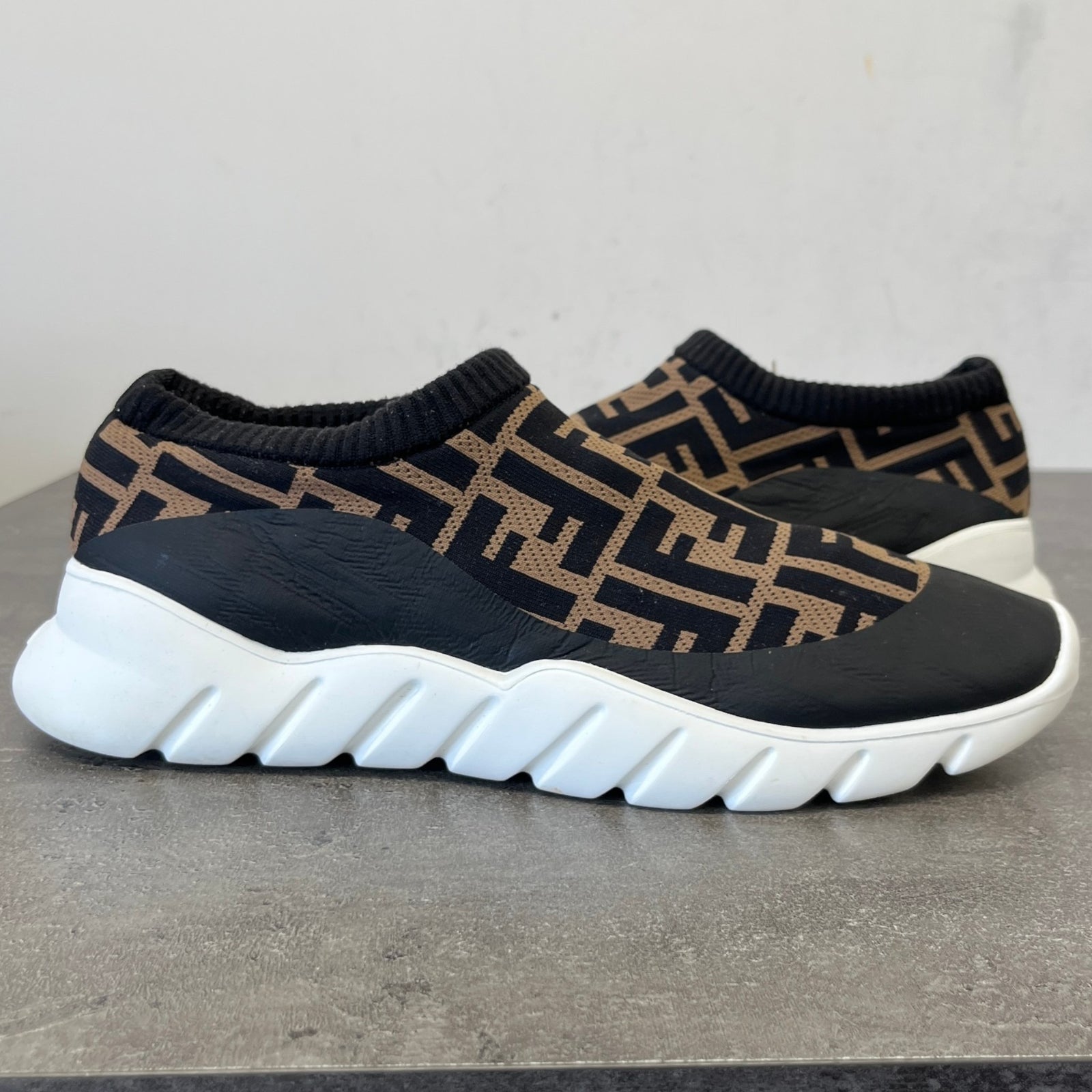 Men's FF Sock Low Trainers Black Size UK 8 / EU 42 - Photo 12