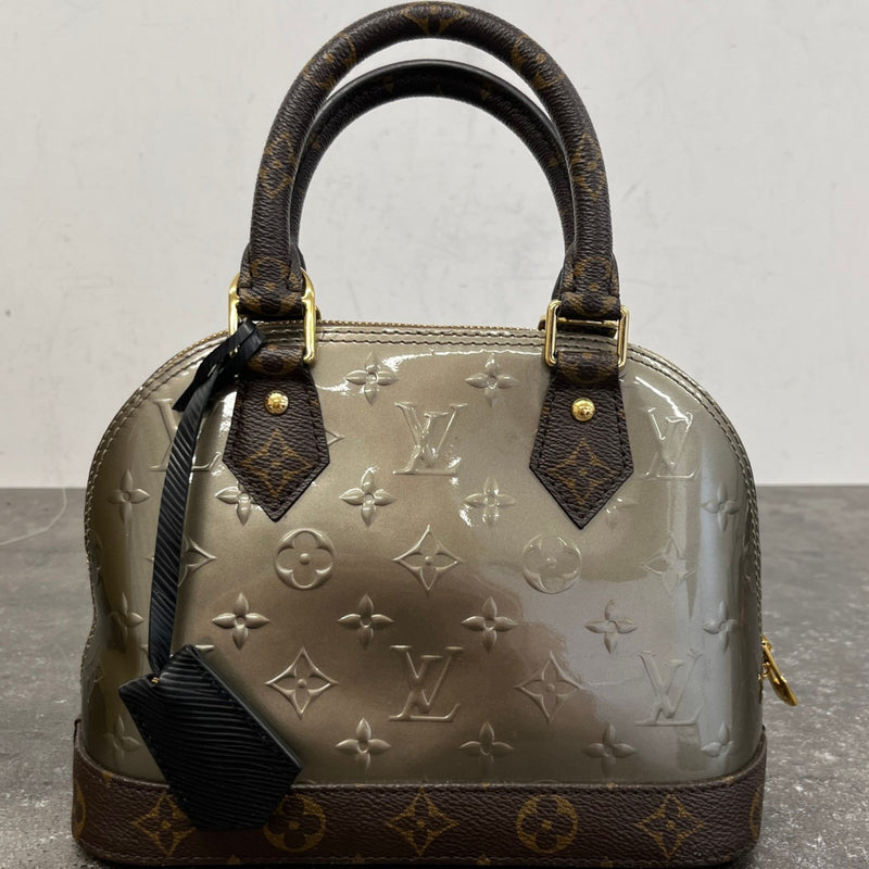 Women's Monogram Vernis Alma Bb Metallise Handbag Brown