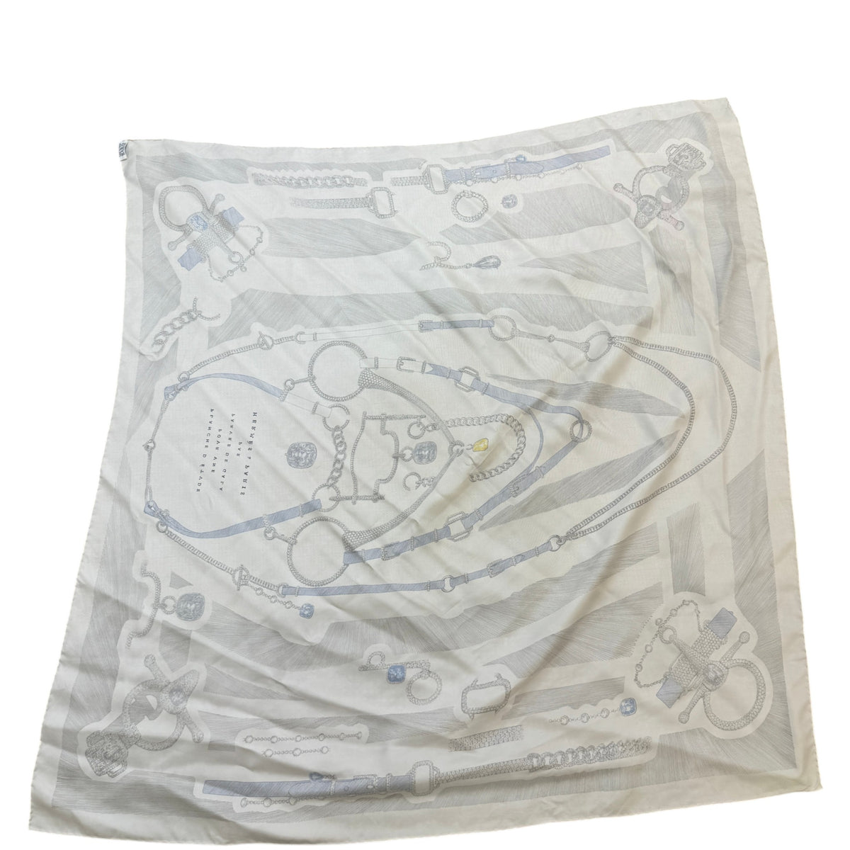 Women's Planche d'Etude pour une Parure de Gala Scarf White - Photo 9