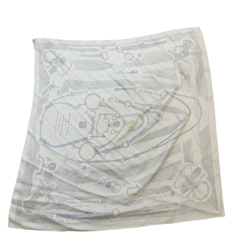 Women's Planche d'Etude pour une Parure de Gala Scarf White