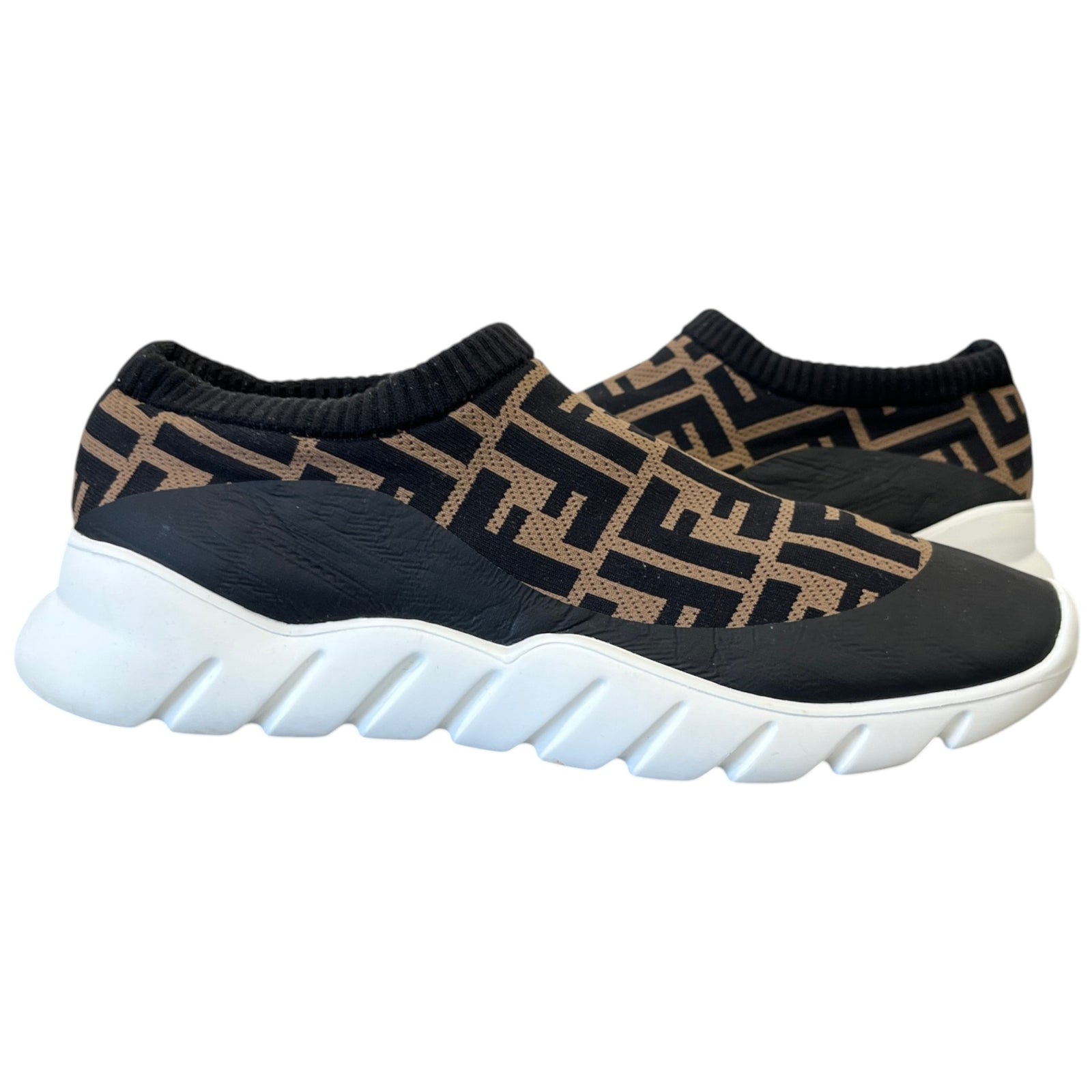 Men's FF Sock Low Trainers Black Size UK 8 / EU 42 - Photo 3