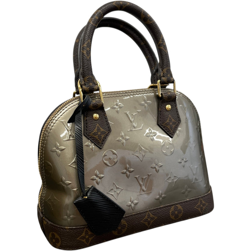 Women's Monogram Vernis Alma Bb Metallise Handbag Brown