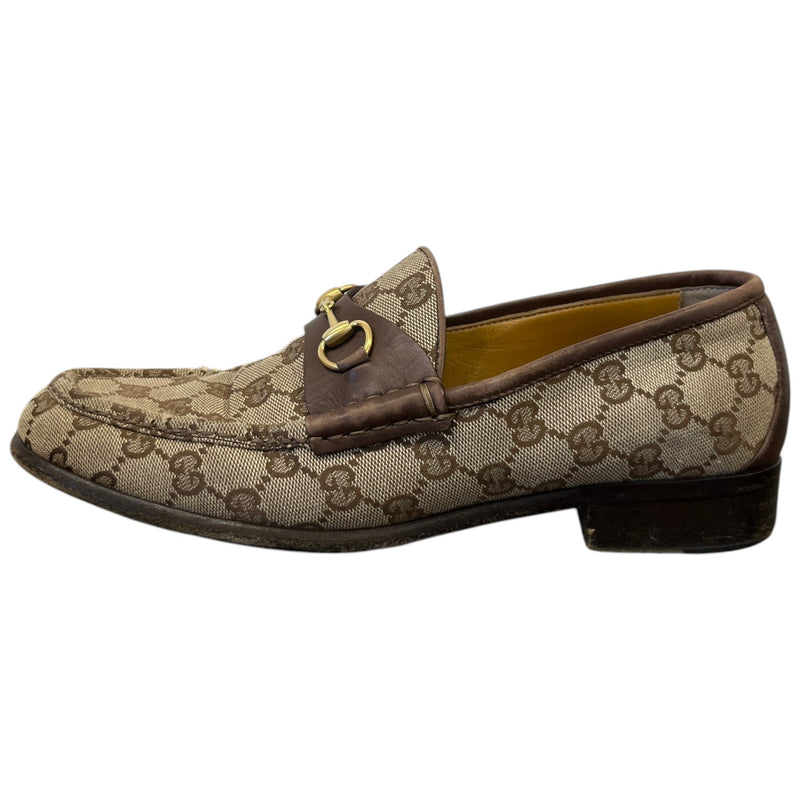 Men's Gg Supreme Jordaan Loafers Beige Size EU 40 / UK 6