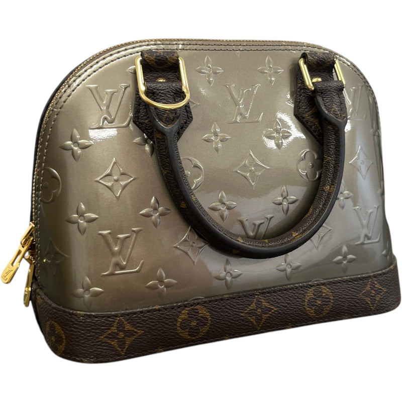 Women's Monogram Vernis Alma Bb Metallise Handbag Brown