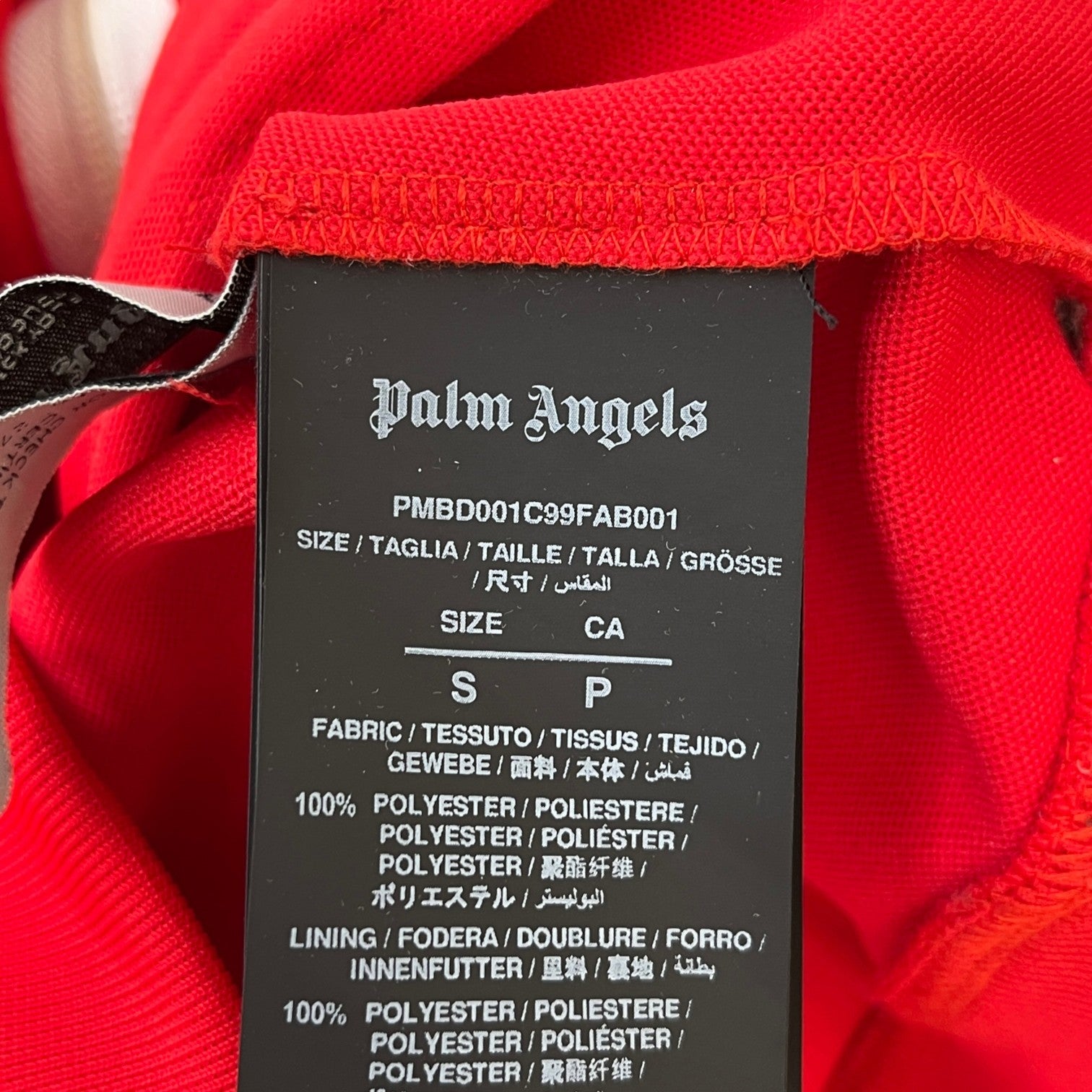 Men's Classic Track Jacket Red Size S - Photo 8