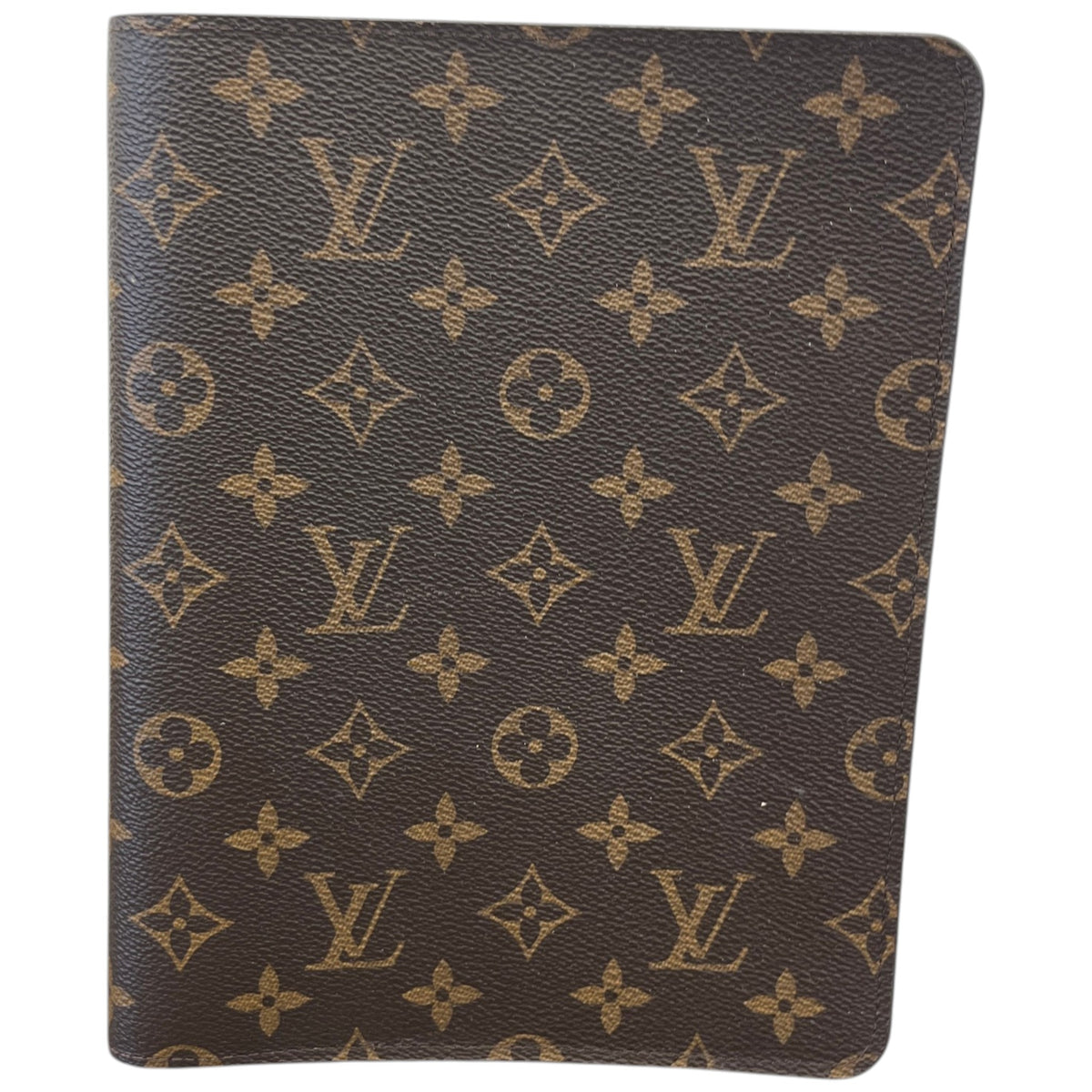 Women's Monogram Desk Agenda Notebook Brown - Photo 3
