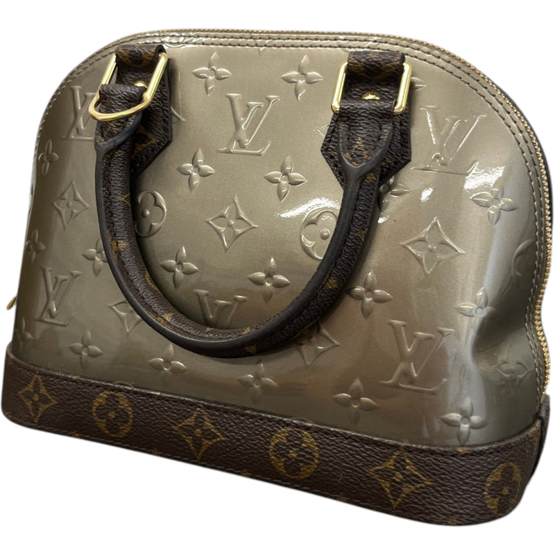 Women's Monogram Vernis Alma Bb Metallise Handbag Brown