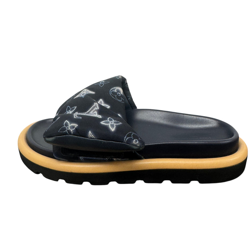 Women's Pool Pillow Slides Black Size UK 5 / EU 38