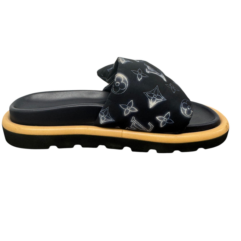 Women's Pool Pillow Slides Black Size UK 5 / EU 38