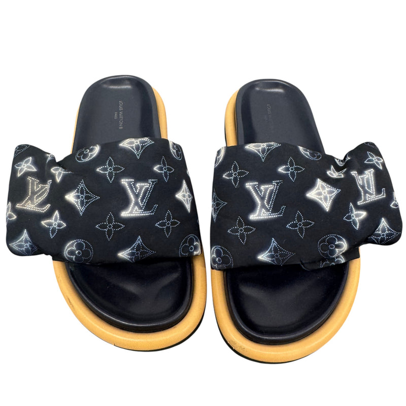 Women's Pool Pillow Slides Black Size UK 5 / EU 38