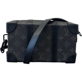 Men's Monogram Eclipse Soft Trunk Messenger Bag Black