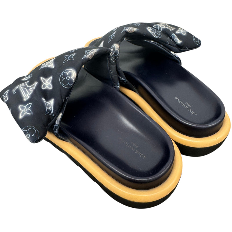 Women's Pool Pillow Slides Black Size UK 5 / EU 38