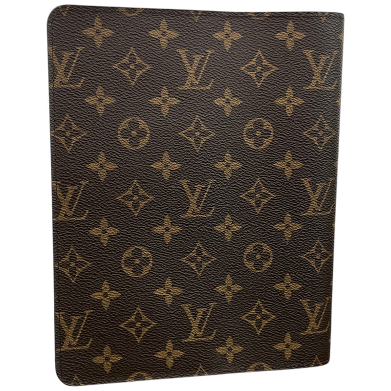Women's Monogram Desk Agenda Notebook Brown