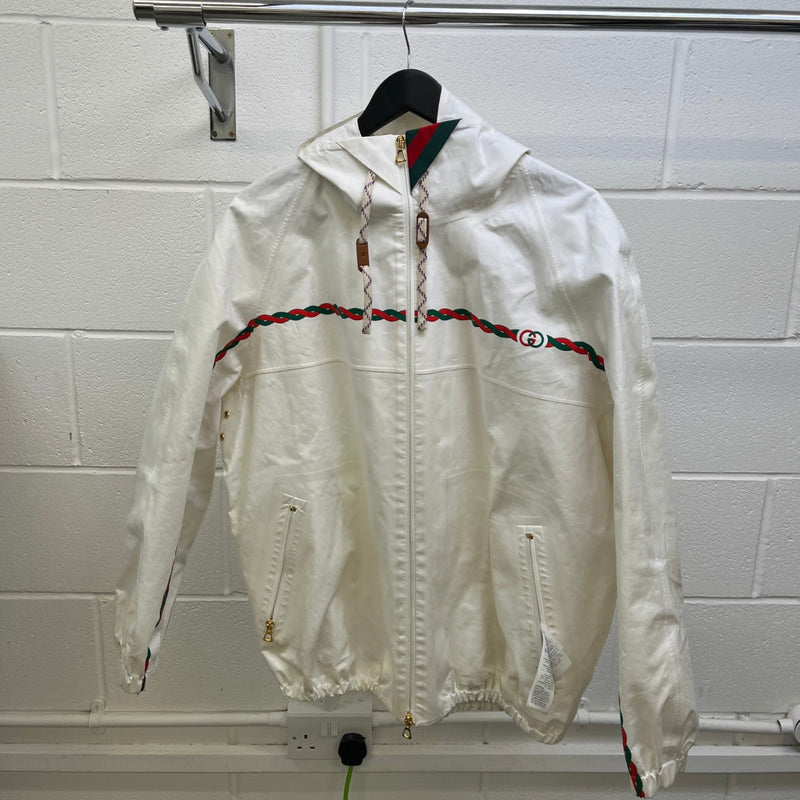 Men's Interlocking G Viscose Jacket White Size IT 48 / M