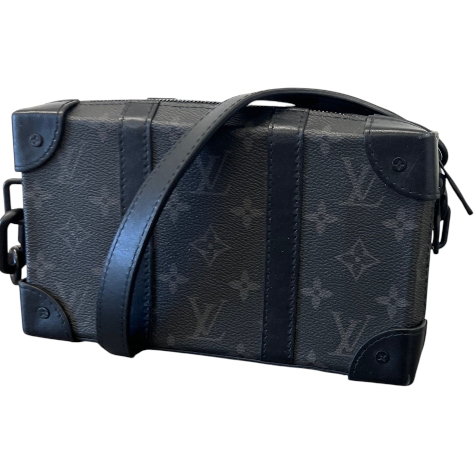 Men's Monogram Eclipse Soft Trunk Messenger Bag Black - Photo 5