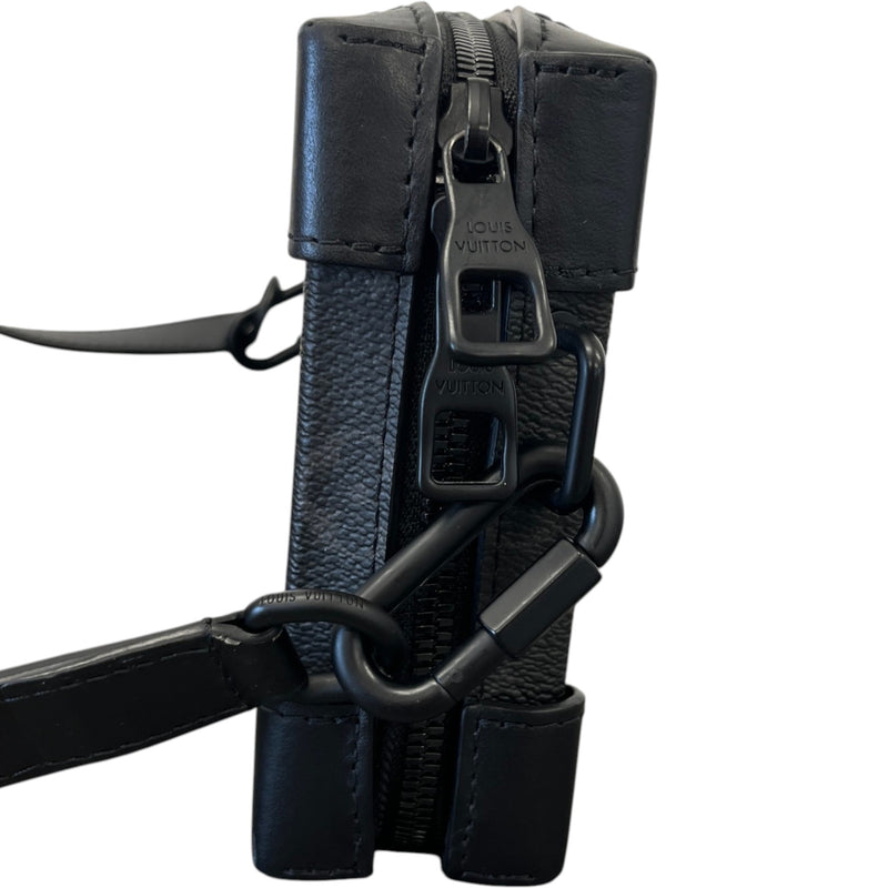 Men's Monogram Eclipse Soft Trunk Messenger Bag Black