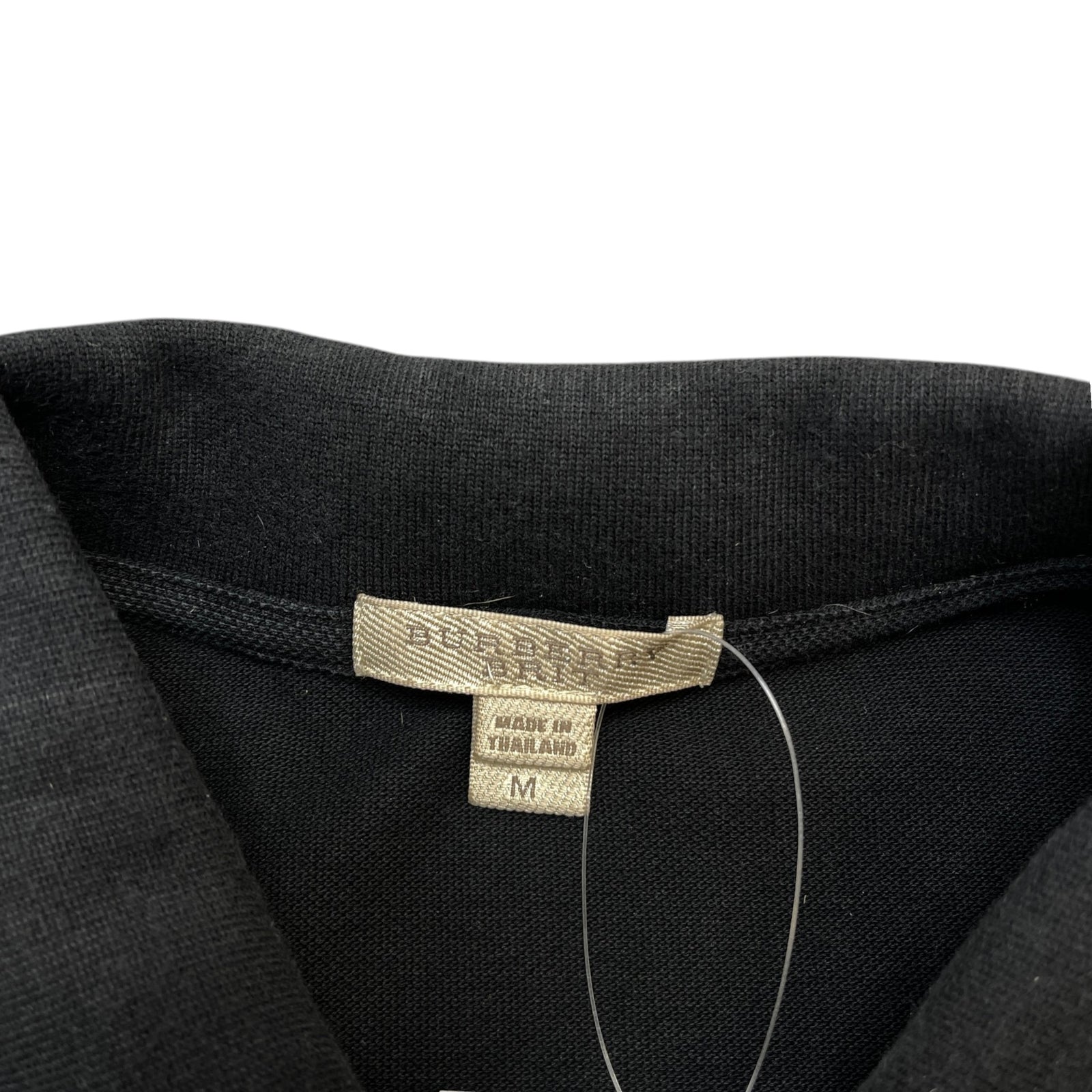 Men's Embroidered Logo Polo Shirt Black Size M - Photo 5