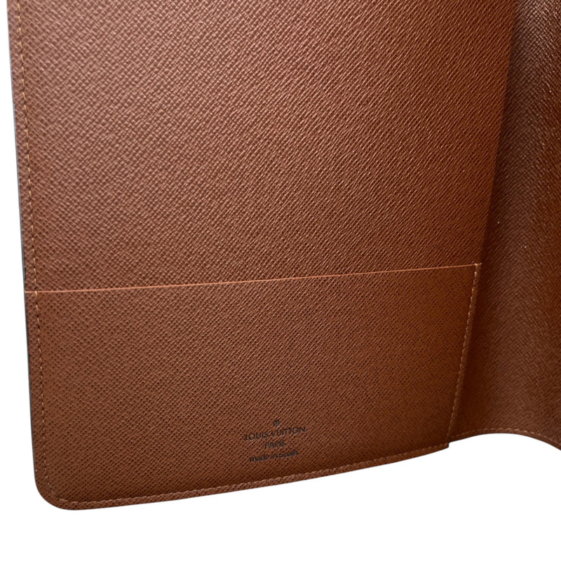 Women's Monogram Desk Agenda Notebook Brown