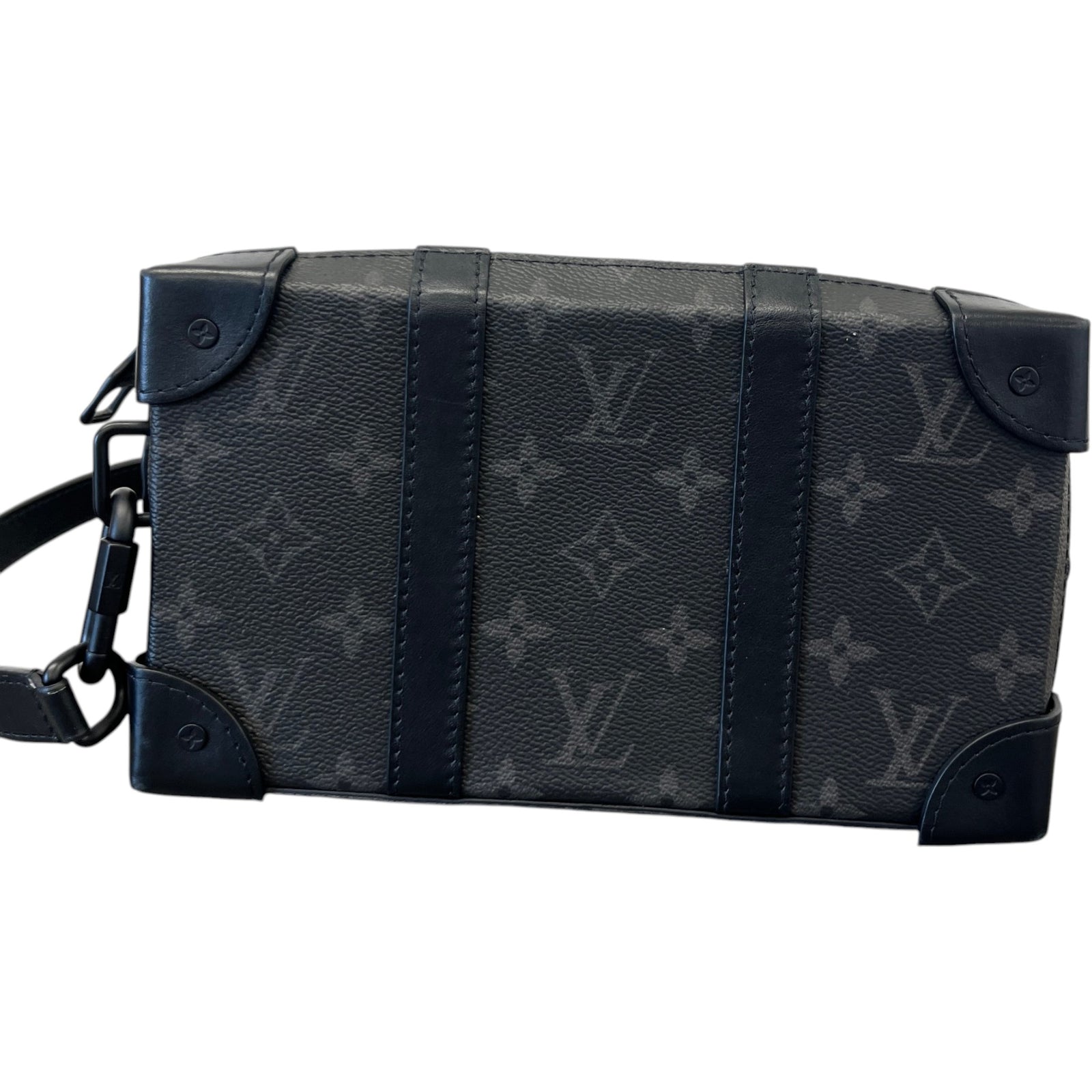 Men's Monogram Eclipse Soft Trunk Messenger Bag Black - Photo 3