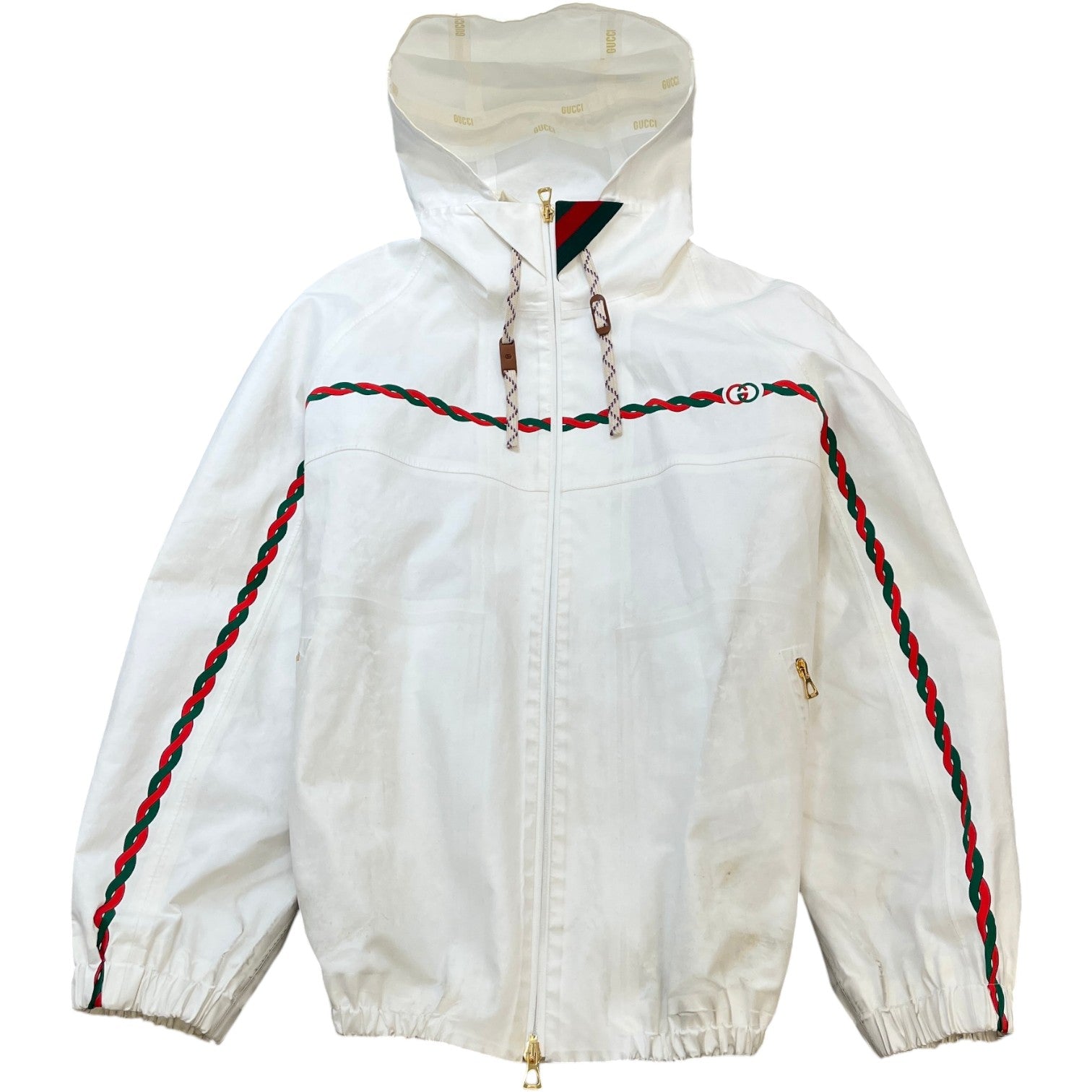 Men's Interlocking G Viscose Jacket White Size IT 48 / M - Photo 1
