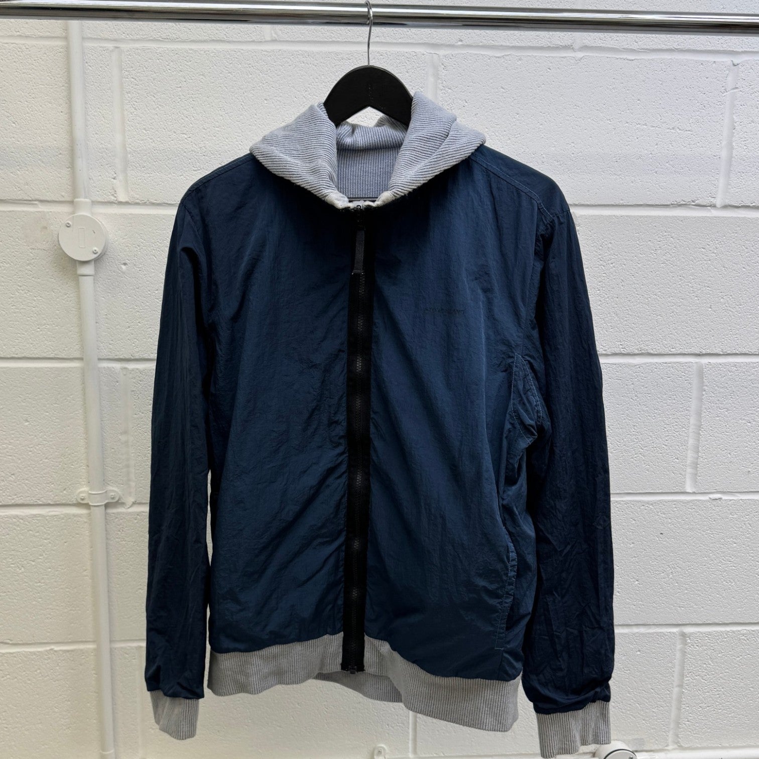 Men's Reversible Logo-Appliquéd Jacket Blue Size M - Photo 13