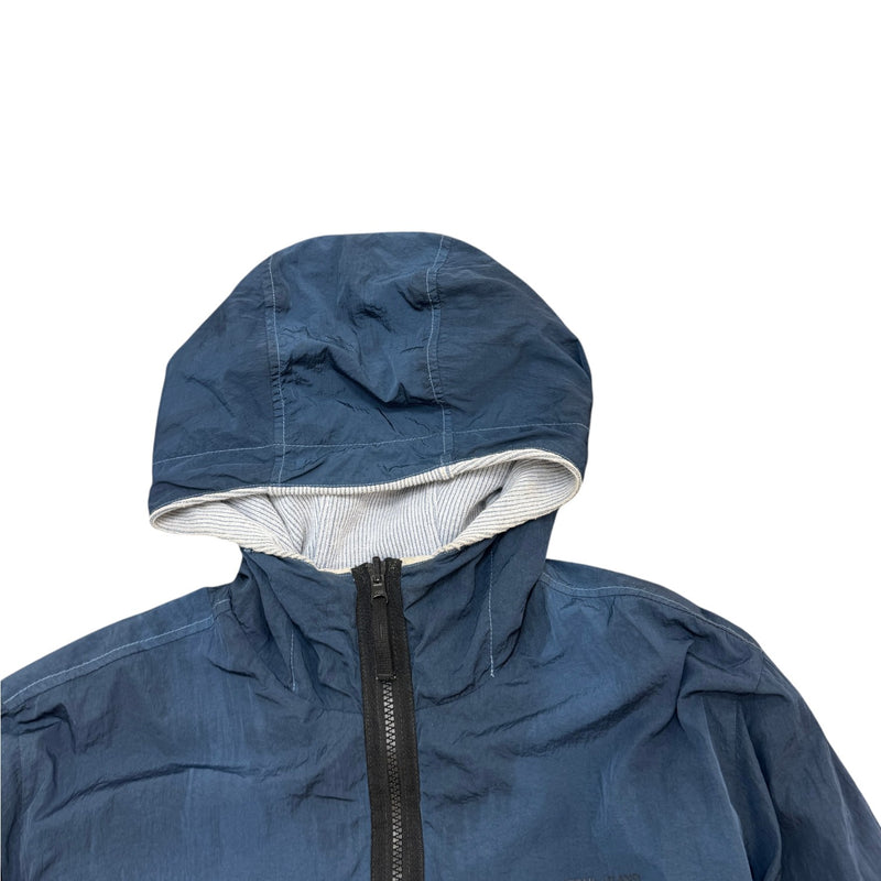 Men's Reversible Logo-Appliquéd Jacket Blue Size M