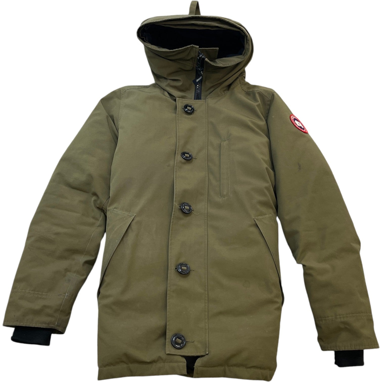 Men's Chateau Parka Down Jacket Khaki Size S - Photo 1