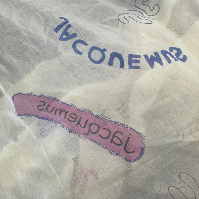 Women's Logo Print Scarf Cream
