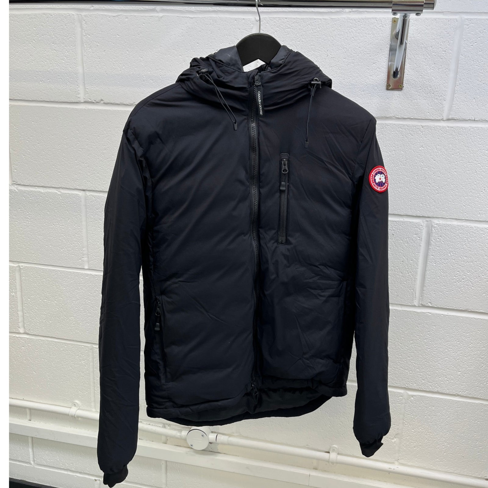 Men's Lodge Hoody Down Jacket Black Size S - Photo 9