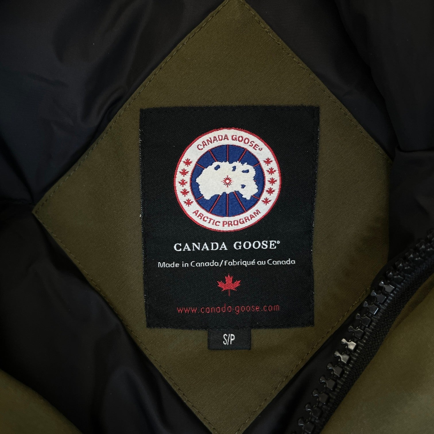 Men's Chateau Parka Down Jacket Khaki Size S - Photo 7