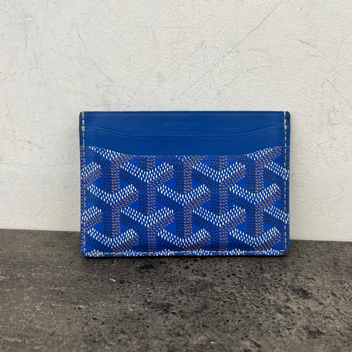 Men's Saint Sulpice Card Holder Blue - Photo 8