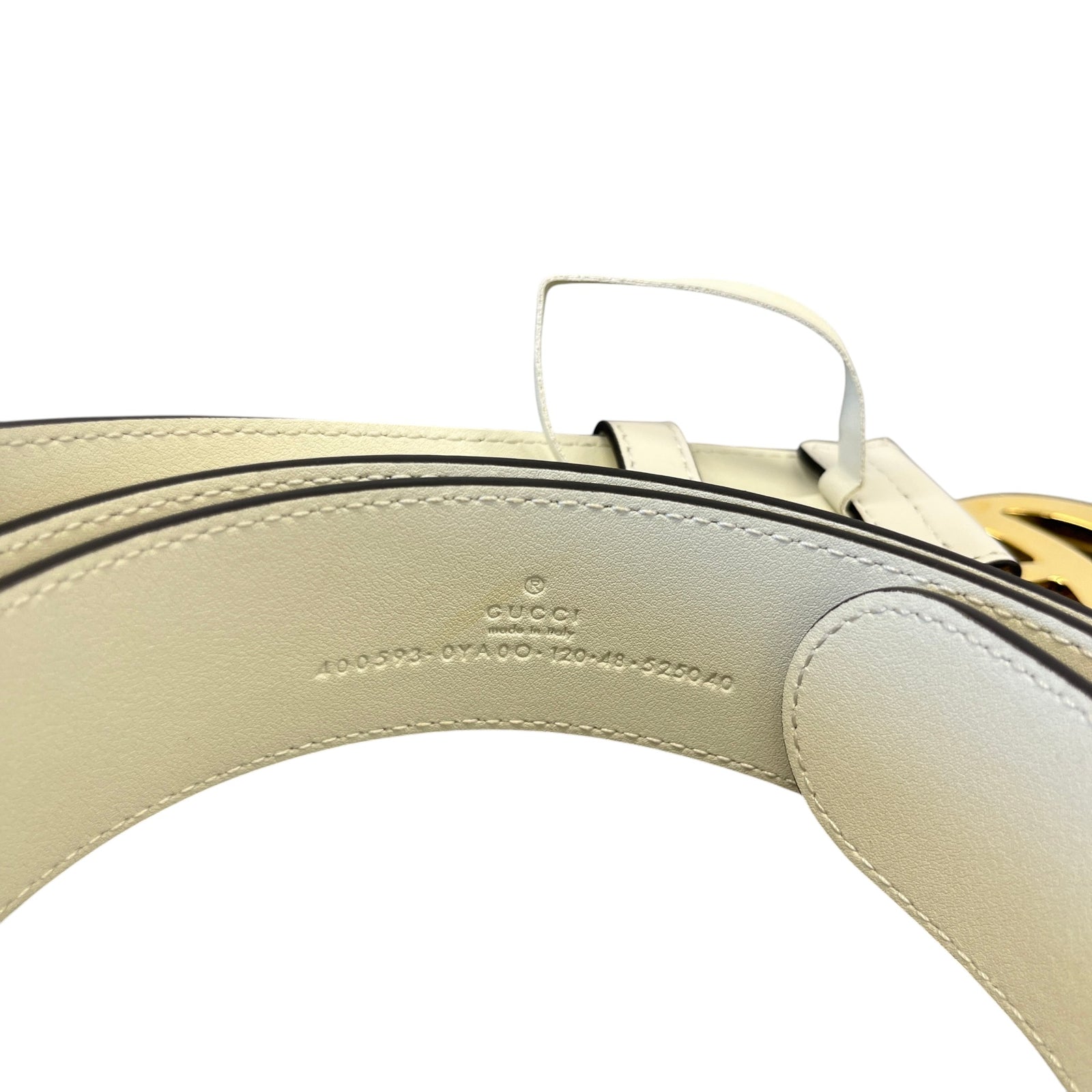 Women's Gg Marmont Belt Cream Size XXL - Photo 5
