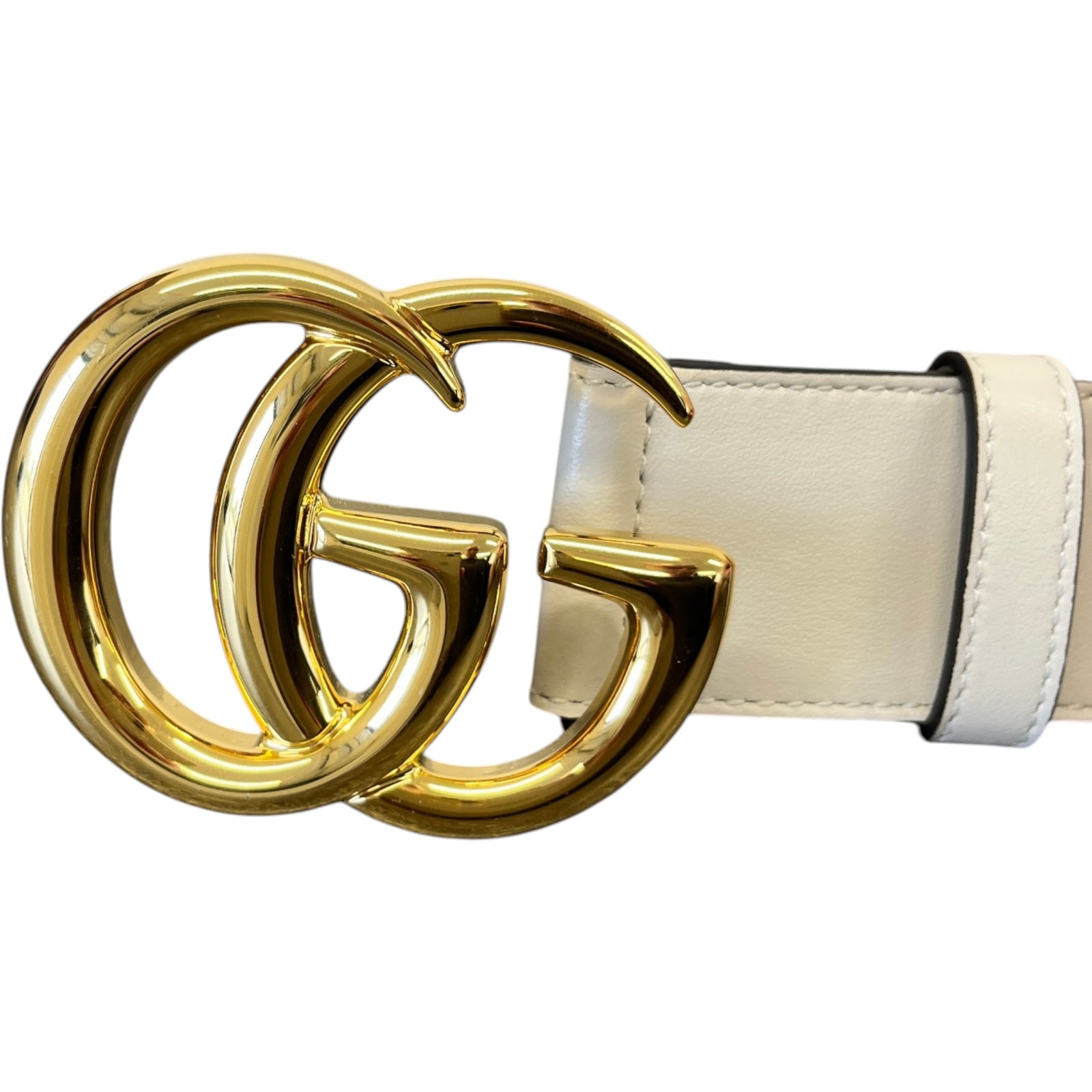 Women's Gg Marmont Belt Cream Size XXL - Photo 6