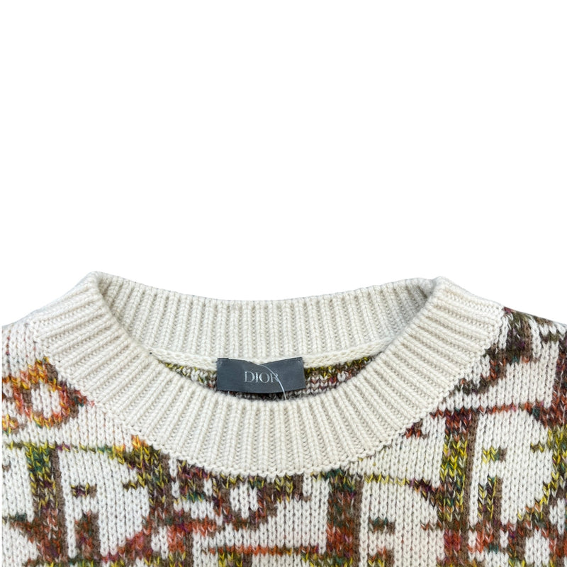 Men's Oblique Sweatshirt Cream Size S