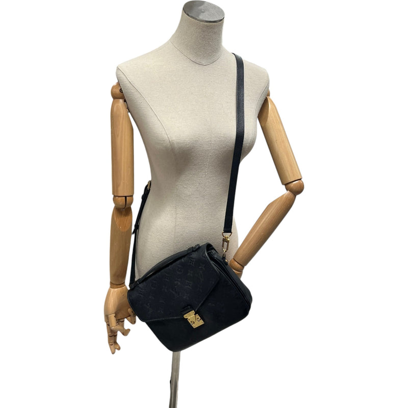 Women's Empreinte Leather Pochette Métis Handbag Black
