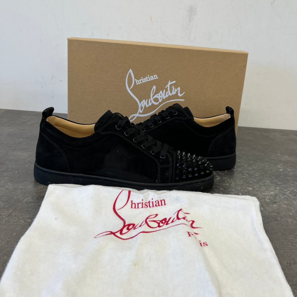 Men's Louis Junior Flat Low Trainers Black Size UK 7.5 / EU 41.5 - Photo 12