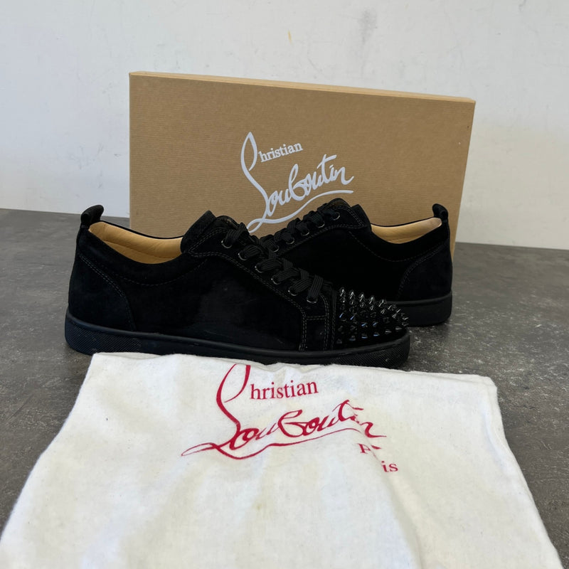 Men's Louis Junior Flat Low Trainers Black Size UK 7.5 / EU 41.5