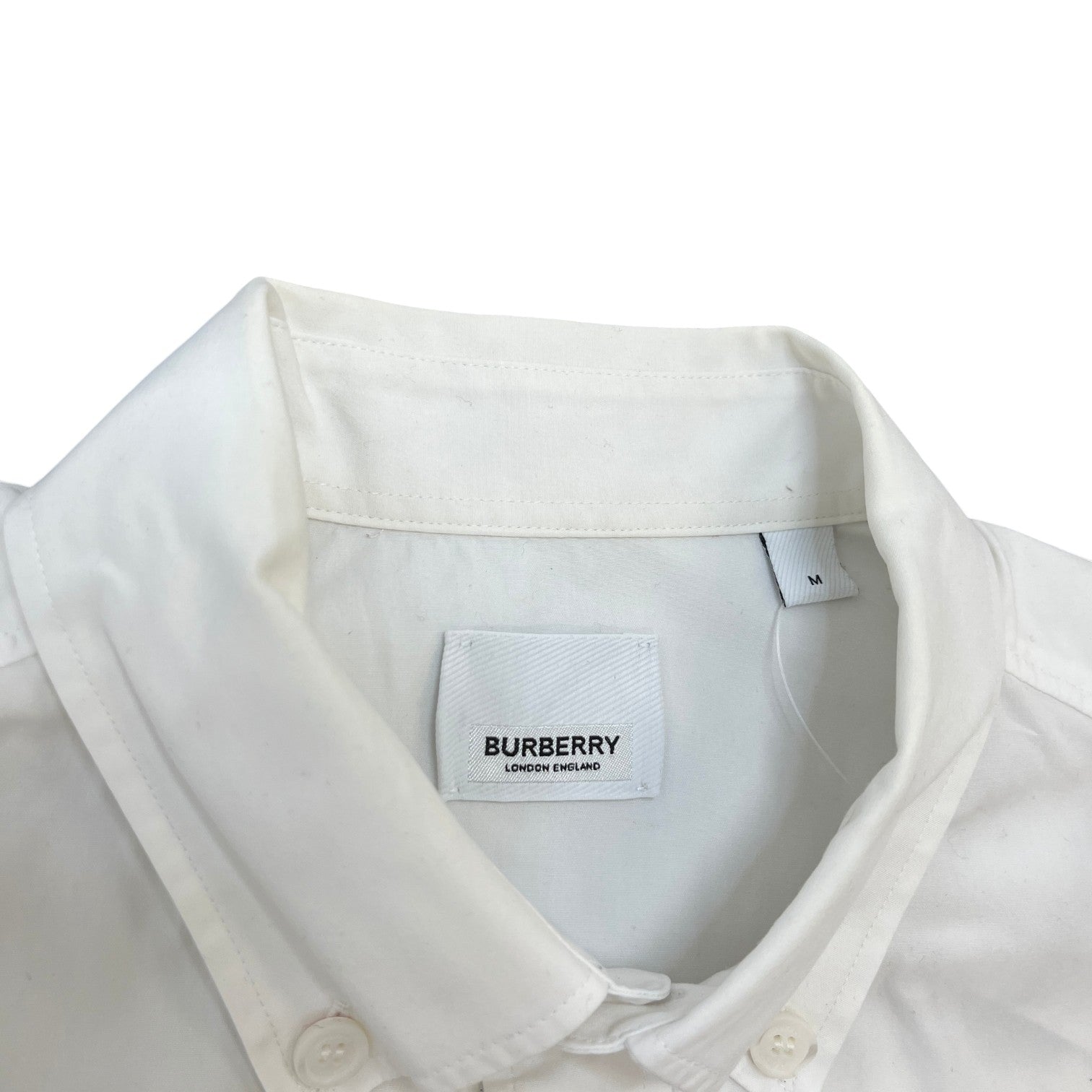 Men's Monogram Motif Long Sleeve Shirt White Size M - Photo 6