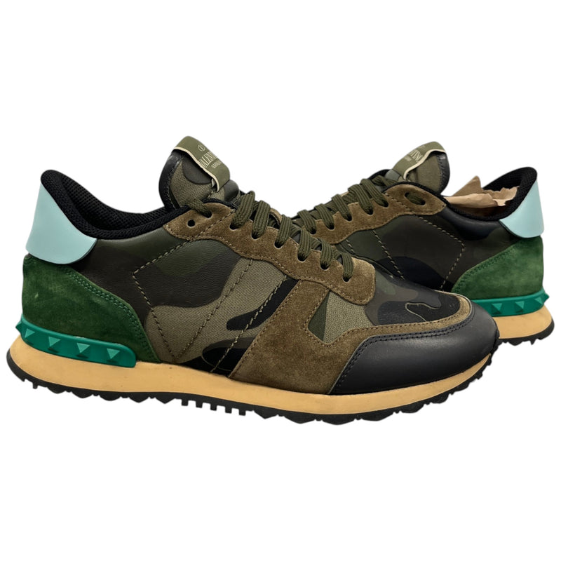 Men's Rockrunner Camouflage Low Trainers Green Size UK 7 / EU 41