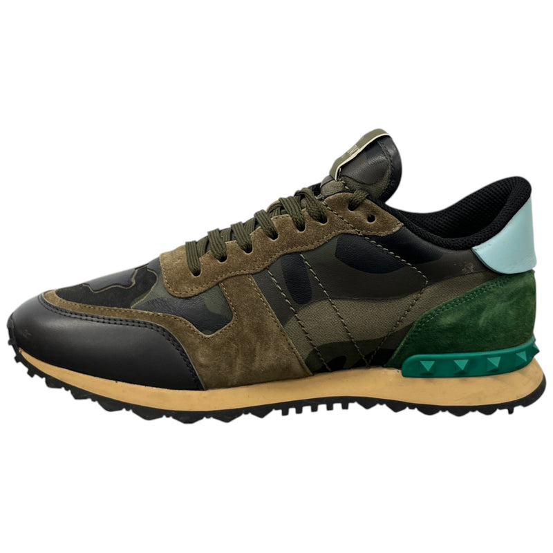 Men's Rockrunner Camouflage Low Trainers Green Size UK 7 / EU 41