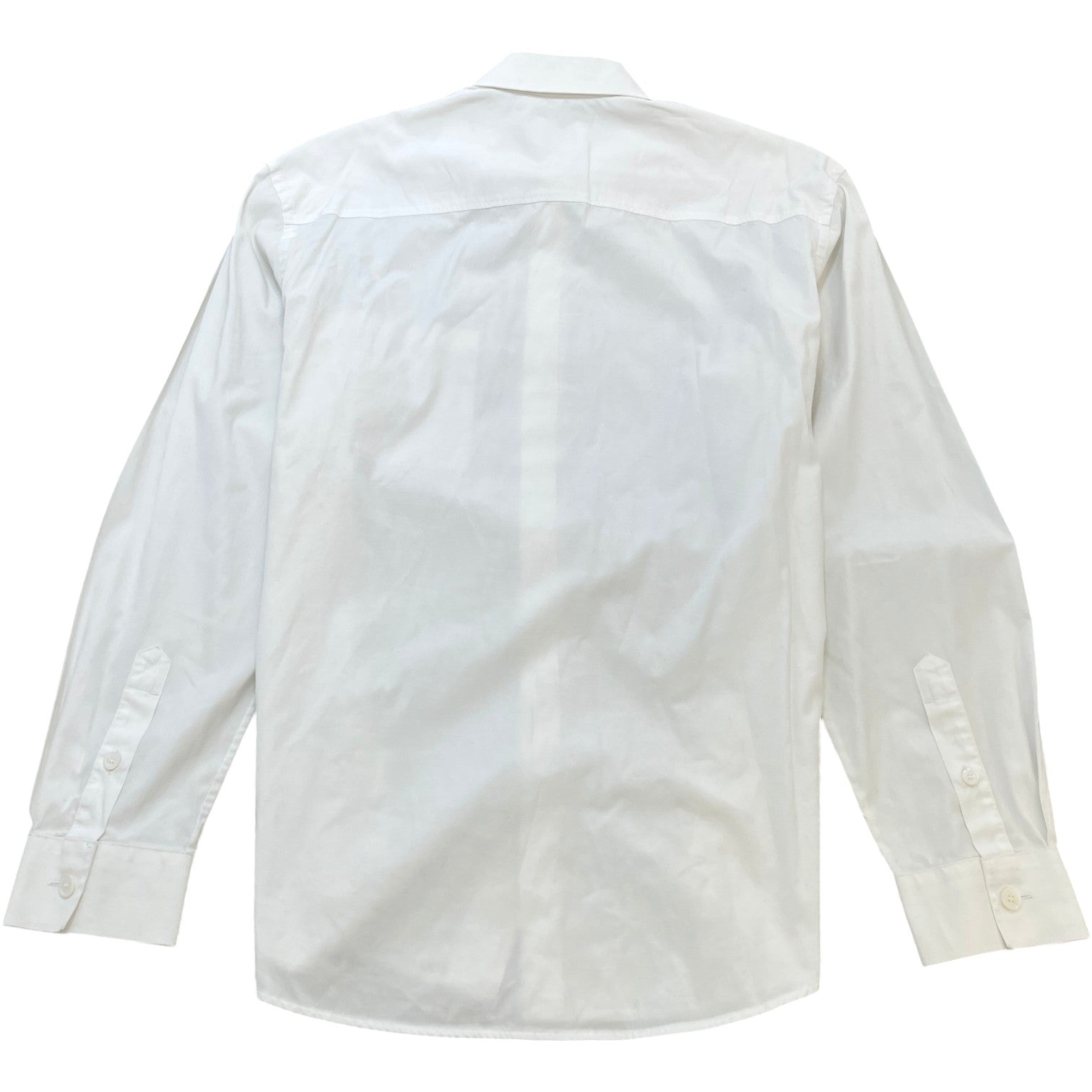 Men's Monogram Motif Long Sleeve Shirt White Size M - Photo 2